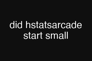 did hstatsarcade start small